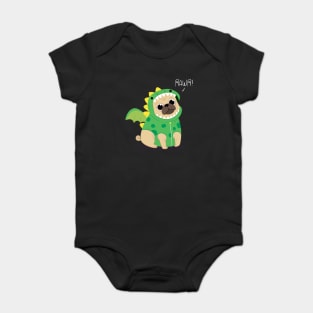 Pug Rawr Baby Bodysuit